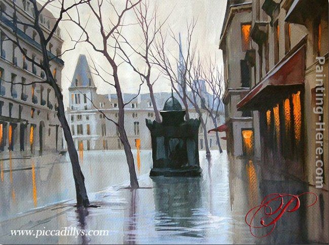 Alexei Butirskiy Paris Plaza With Kiosk